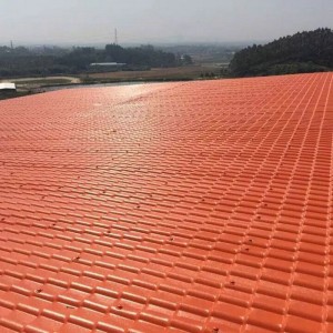 ASA-synteettinen hartsikattolevy erivärisiä asuintalon kattoa on helppo asentaa